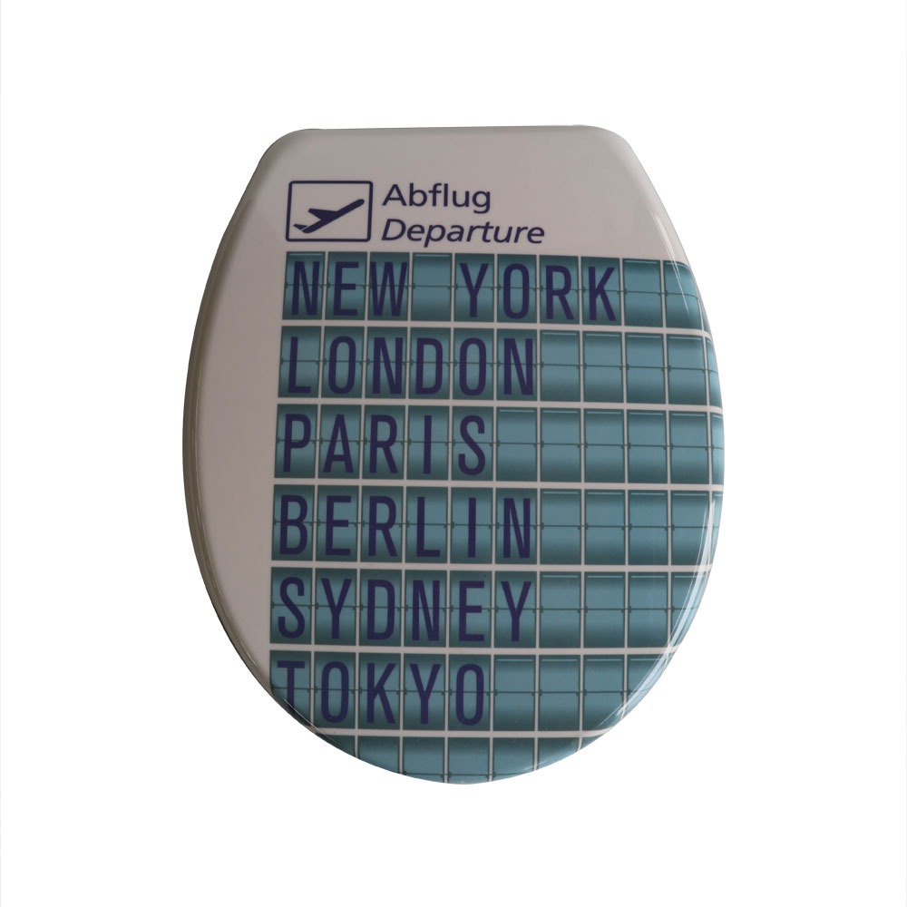 Tempat duduk tandas drop lambat uf